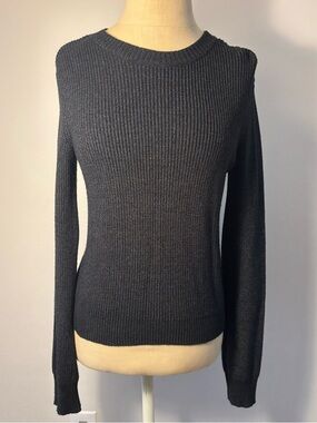 Charcoal Gray Soft Knit Sweater
